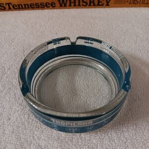 Tropicana Blue Glass Ashtray Tr